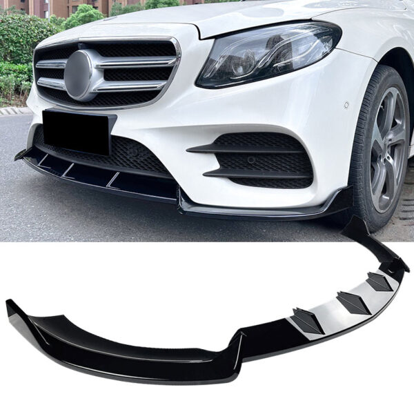 Splitter must läikiv sobib Mercedes W213 + C238 AMG Line 2016-2020 (pre-facelift)