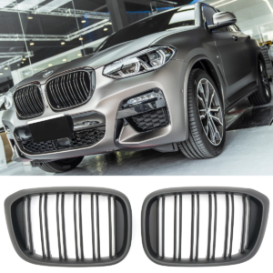 Top quality finish and direct replacement for your car. No modifications needed Brand new & never used. New in package Easy installation, no cutting or drilling required, simply exchange with original Grille Made from high Quality ABS This is NOT a genuine BMW product, but an aftermarket product Version: Flat Black Suitable for BMW X3 type G01 year 11/2017-07/2021 and BMW X4 type G02 year 02/2018-07/2021 (only pre-LCI). Not compatible with NightVision Esivõre must matt BMW X3 X4 G01 G02