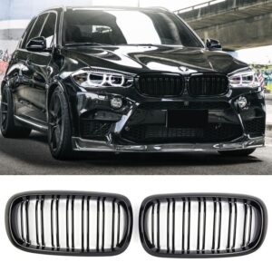 Esivõre läikiv must BMW X5 / X6 F15 F16 SPORT DOUBLE SLAT