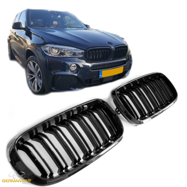 Esivõre läikiv must BMW X5 / X6 F15 F16 SPORT DOUBLE SLAT - Image 2