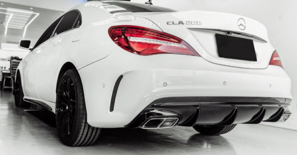 Difuusor + summuti otsad (BLACK) CLA 45 AMG design Mercedes CLA C117 X117