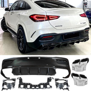 Difuusor + summuti otsad Mercedes C167 GLE COUPE (CHROME) 63 AMG LOOK