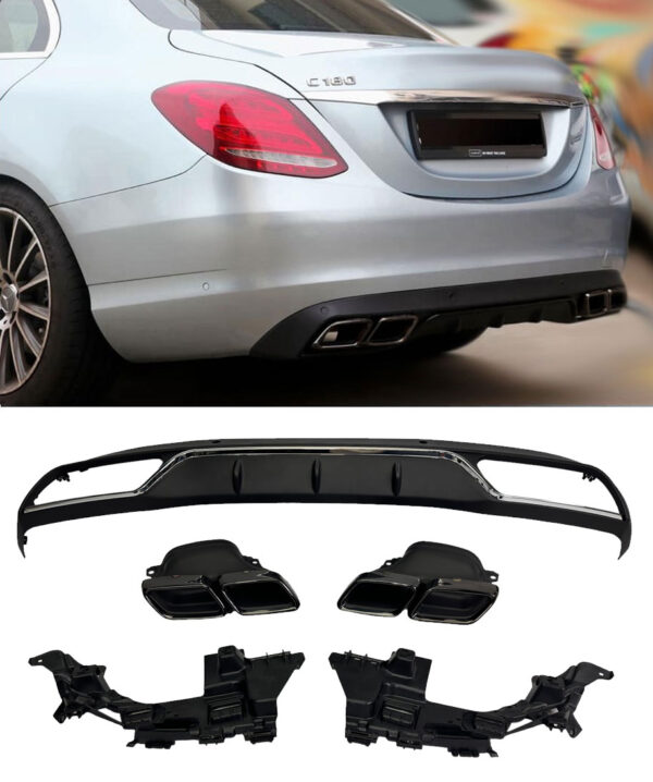 Difuusor C63 AMG OPTIK Mercedes W205 standardvarustusele