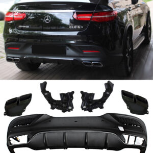 Difuusor + summuti otsad Mercedes C292 GLE COUPE (BLACK) 63 AMG look