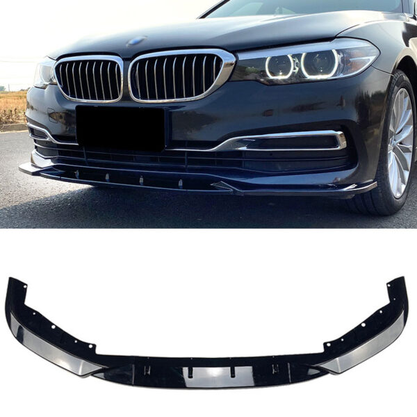 Splitter must läikiv BMW 5 seeria G30 G31 pre-LCI (pre-Facelift) Luxury Line autole