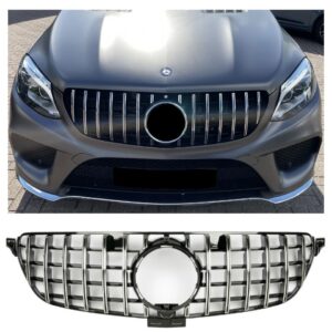 Esivõre must läikiv kroomiga Mercedes GLE W166 2015+ Panamericana GT look