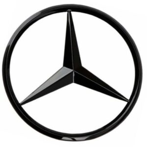 Mercedese originaal logo läikiv must 165mm A638 888 00 86