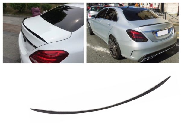 Spoiler must läikiv Mercedes W205 C-Class