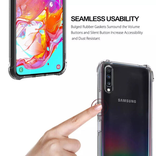 Samsung Galaxy A70 läbipaistev ümbris